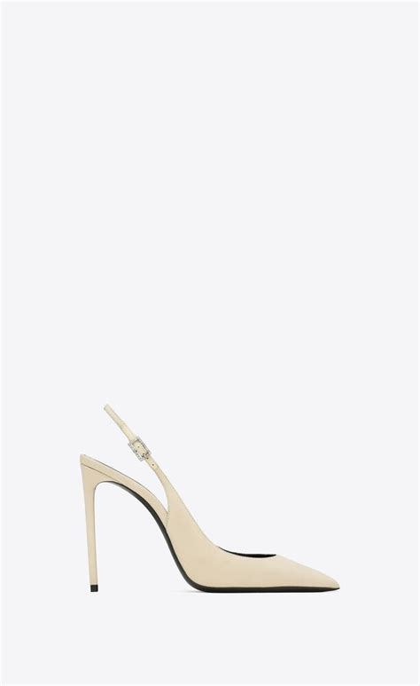 ZOE slingback pumps in crepe de chine 